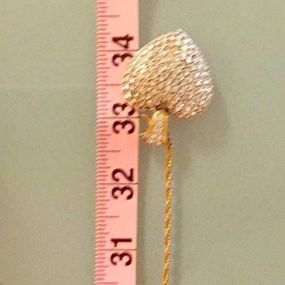 AUTHENTIC SWAROVSKI HEART PENDANT & ROPE CHAIN - Picture 2 of 7